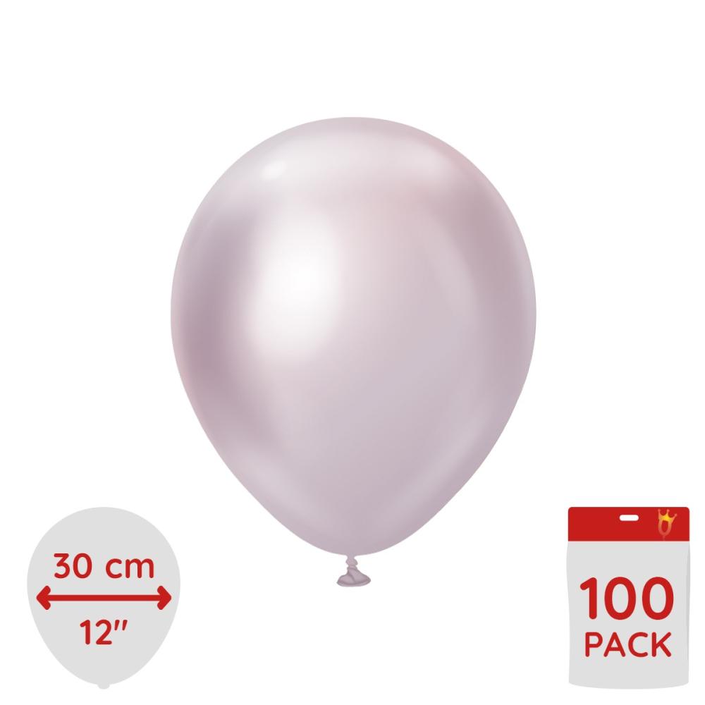 Latexballoons - Pink Gold Chrome 30 cm 100-pack