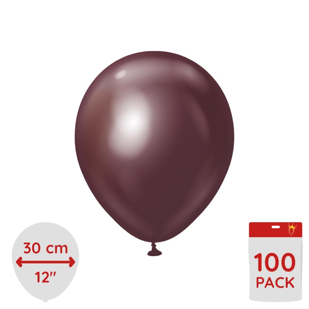 Latexballoons - Burgundy Chrome 30 cm 100-pack