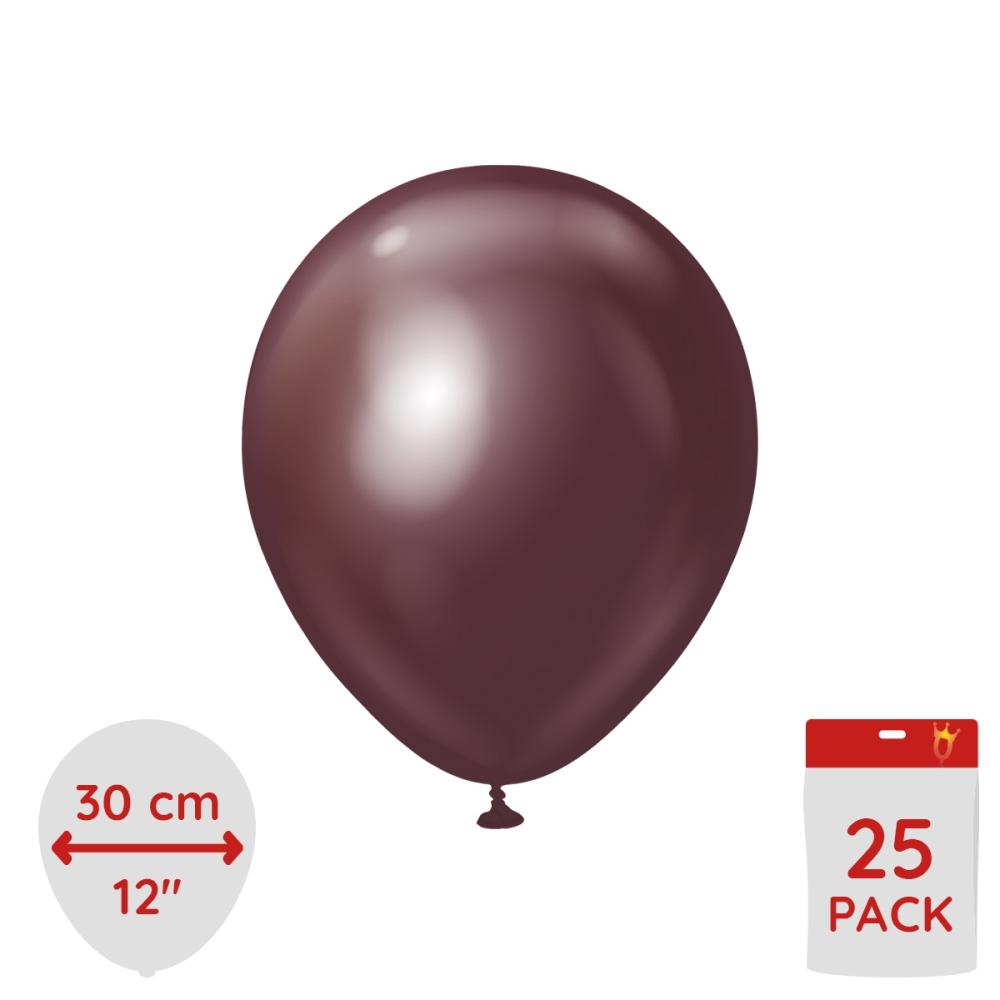 Latexballoons - Burgundy Chrome 30 cm 25-pack