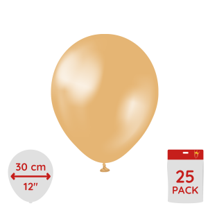 Latexballoons - Metallic Gold 30 cm 25-pack