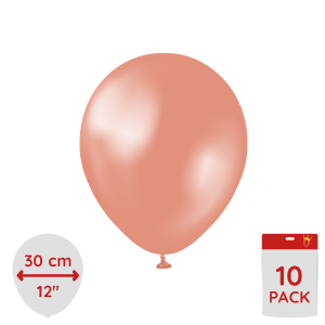 Latexballoons - Metallic Rose Gold 30 cm 10-pack