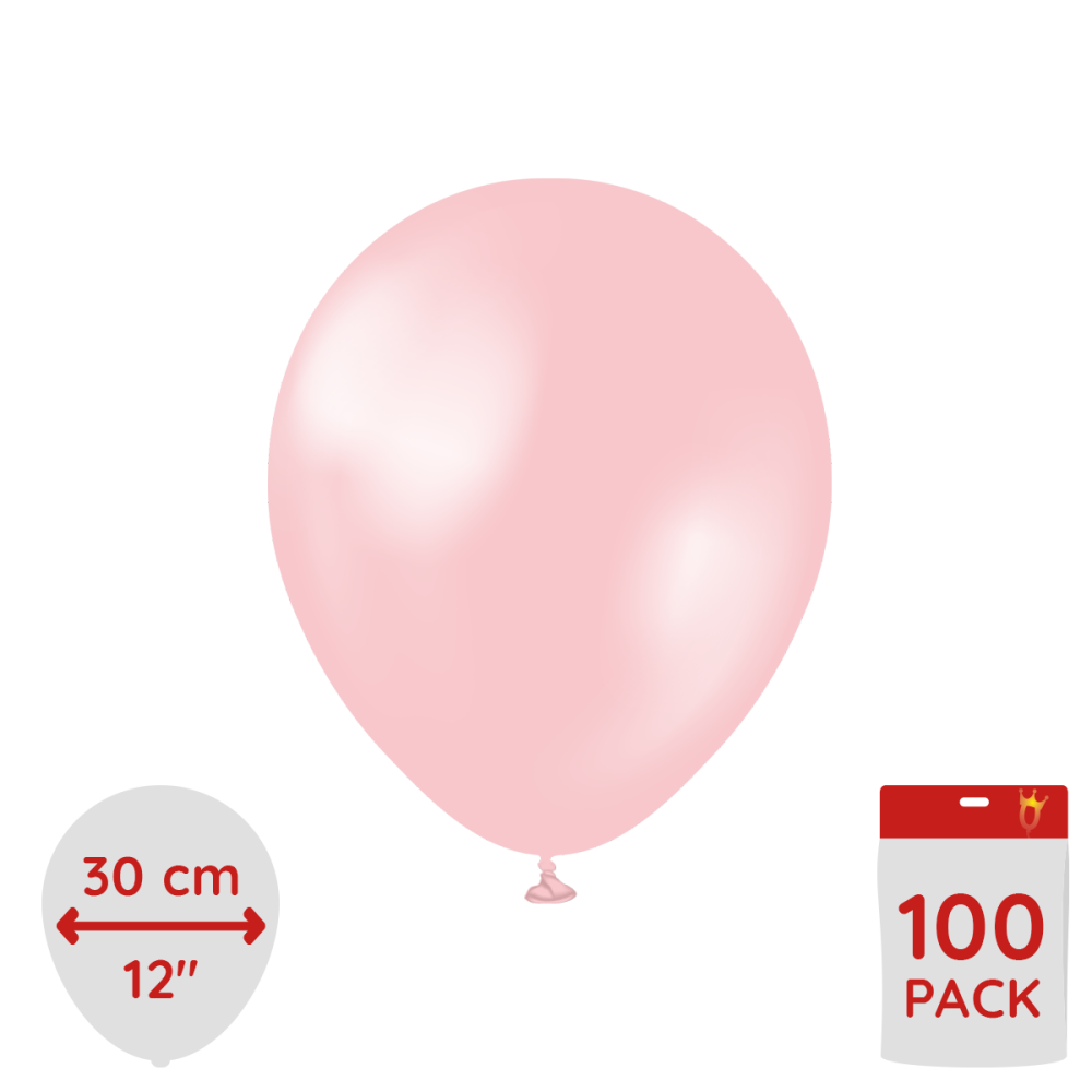 Latexballoons - Pearl Pink 30 cm 100-pack