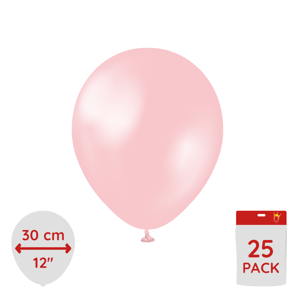 Latexballoons - Pearl Pink 30 cm 25-pack