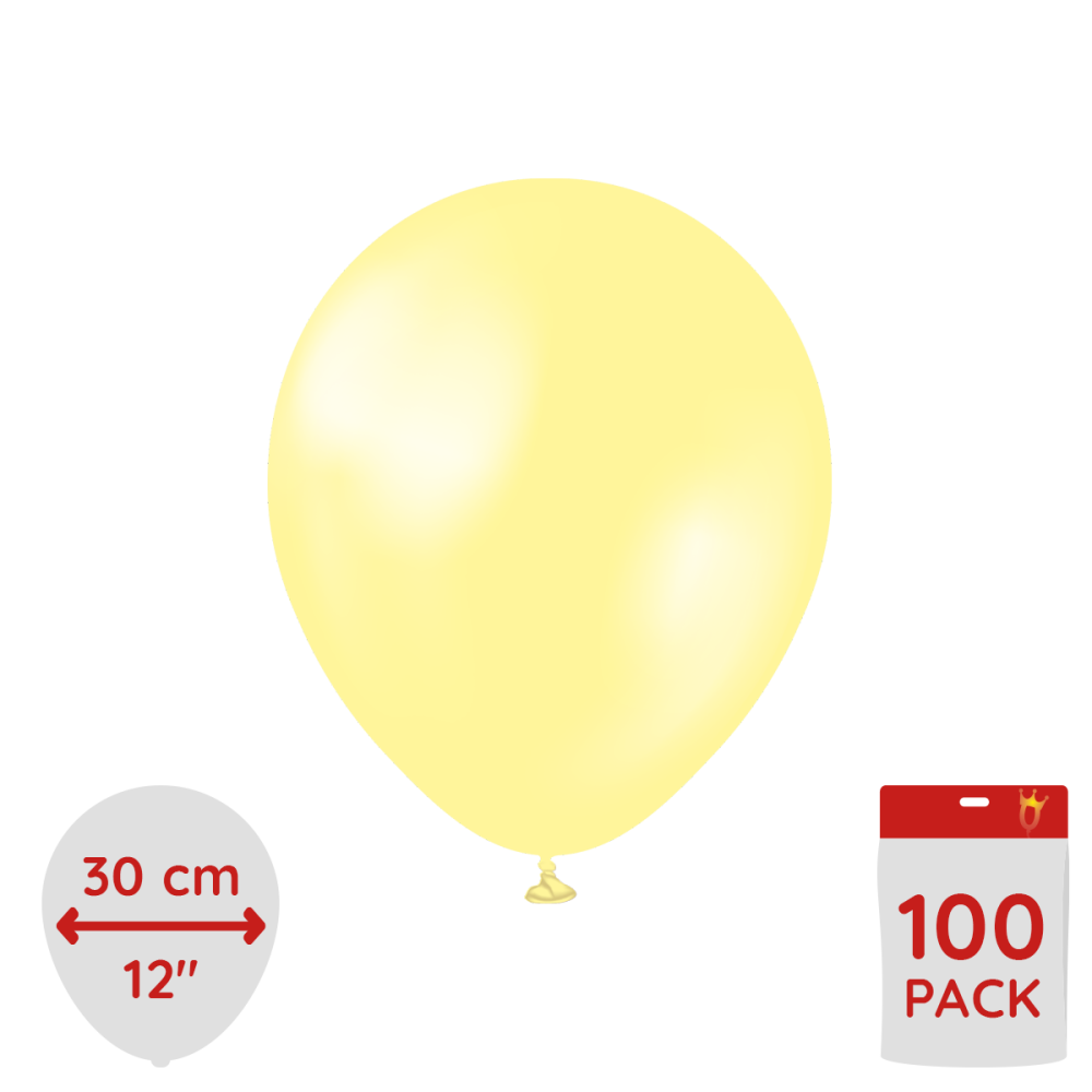 Latexballoons - Pearl Lemon 30 cm 100-pack