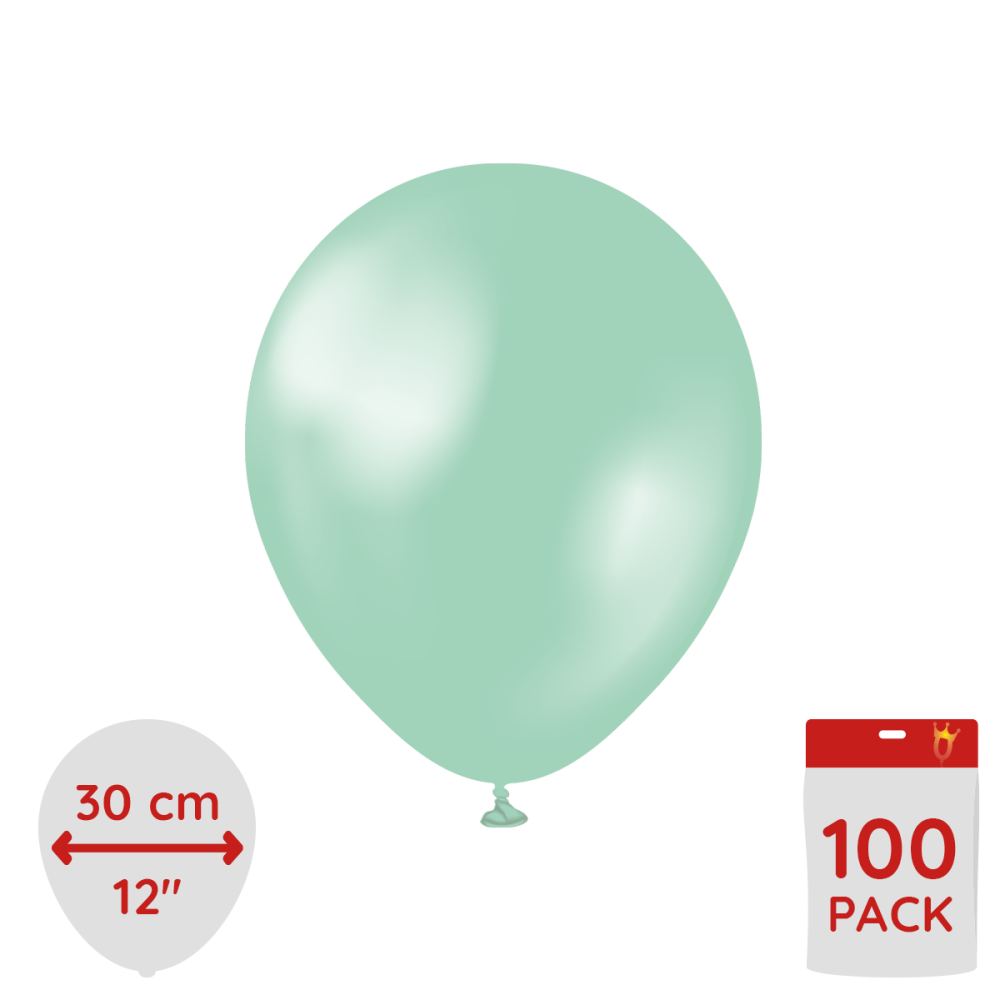 Latexballoons - Pearl Green 30 cm 100-pack