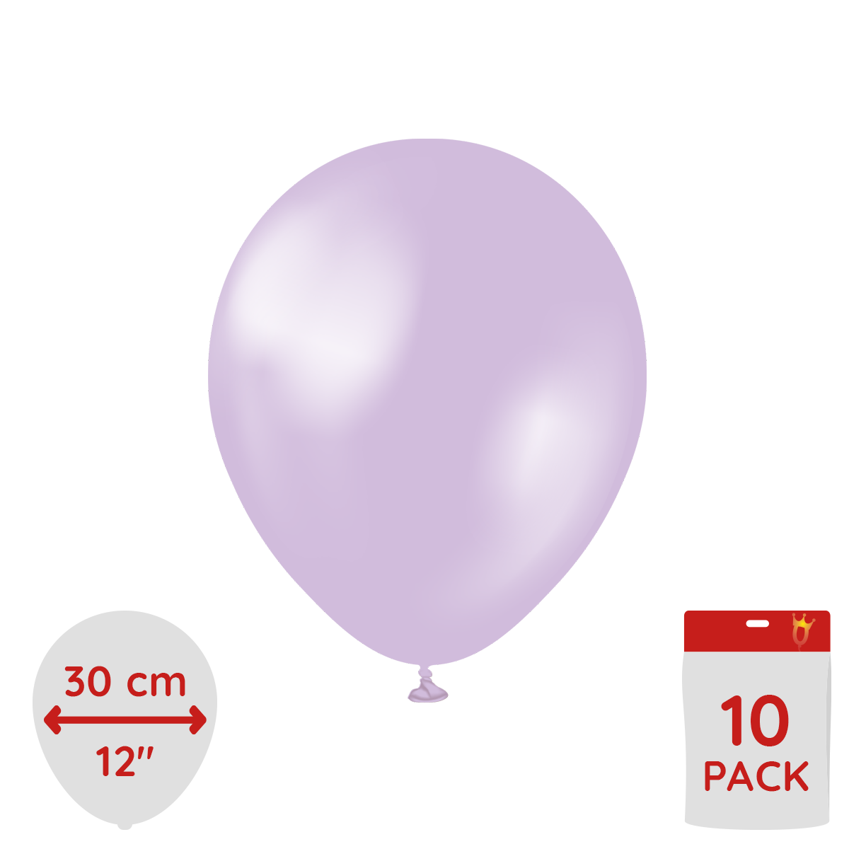 Latexballoons - Pearl Lilac 30 cm 10-pack