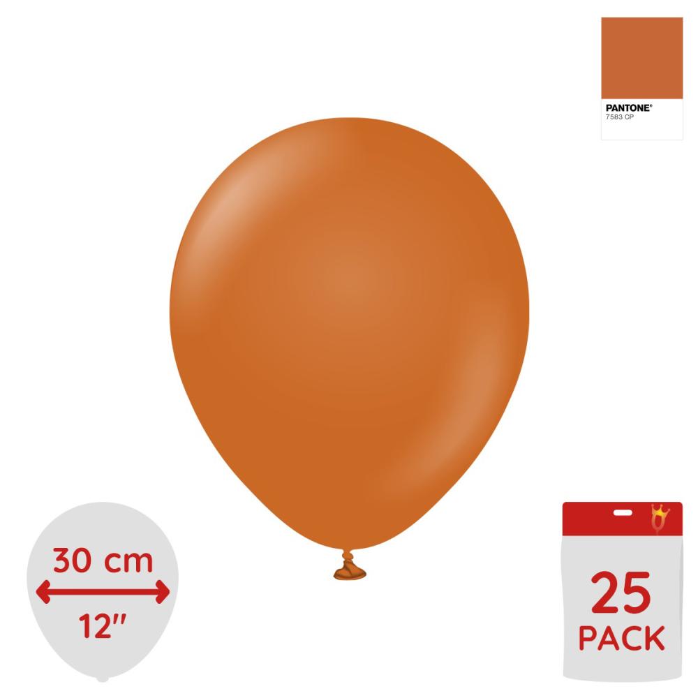 Latexballoons - Rust Orange 30 cm 25-pack