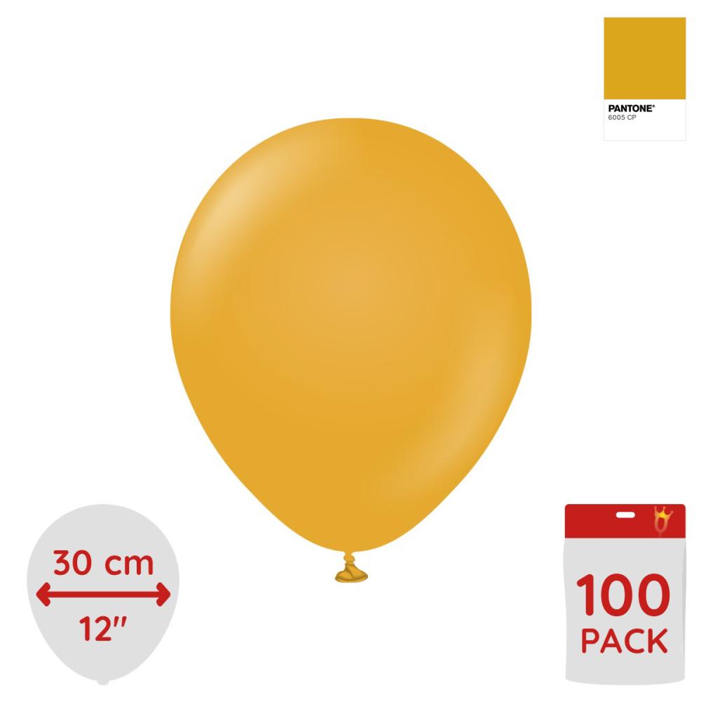 Latexballoons - Mustard 30 cm 100-pack