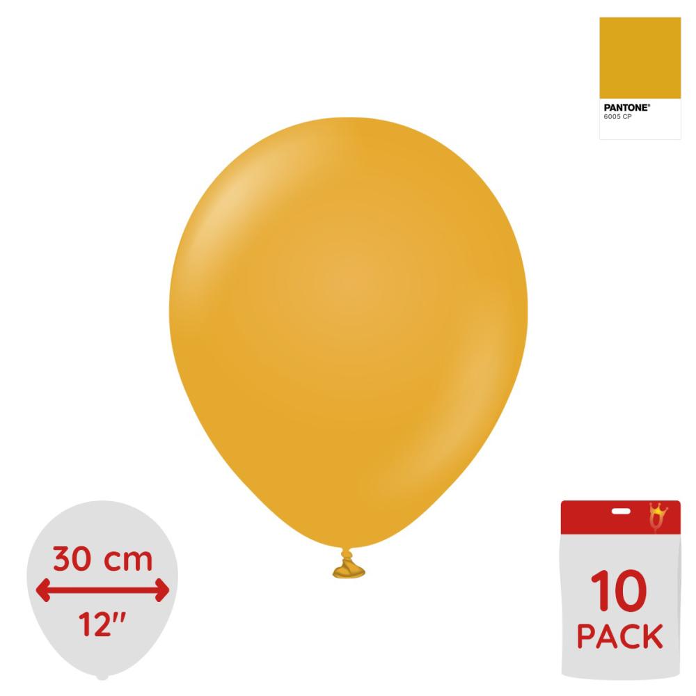Latexballoons - Mustard 30 cm 10-pack