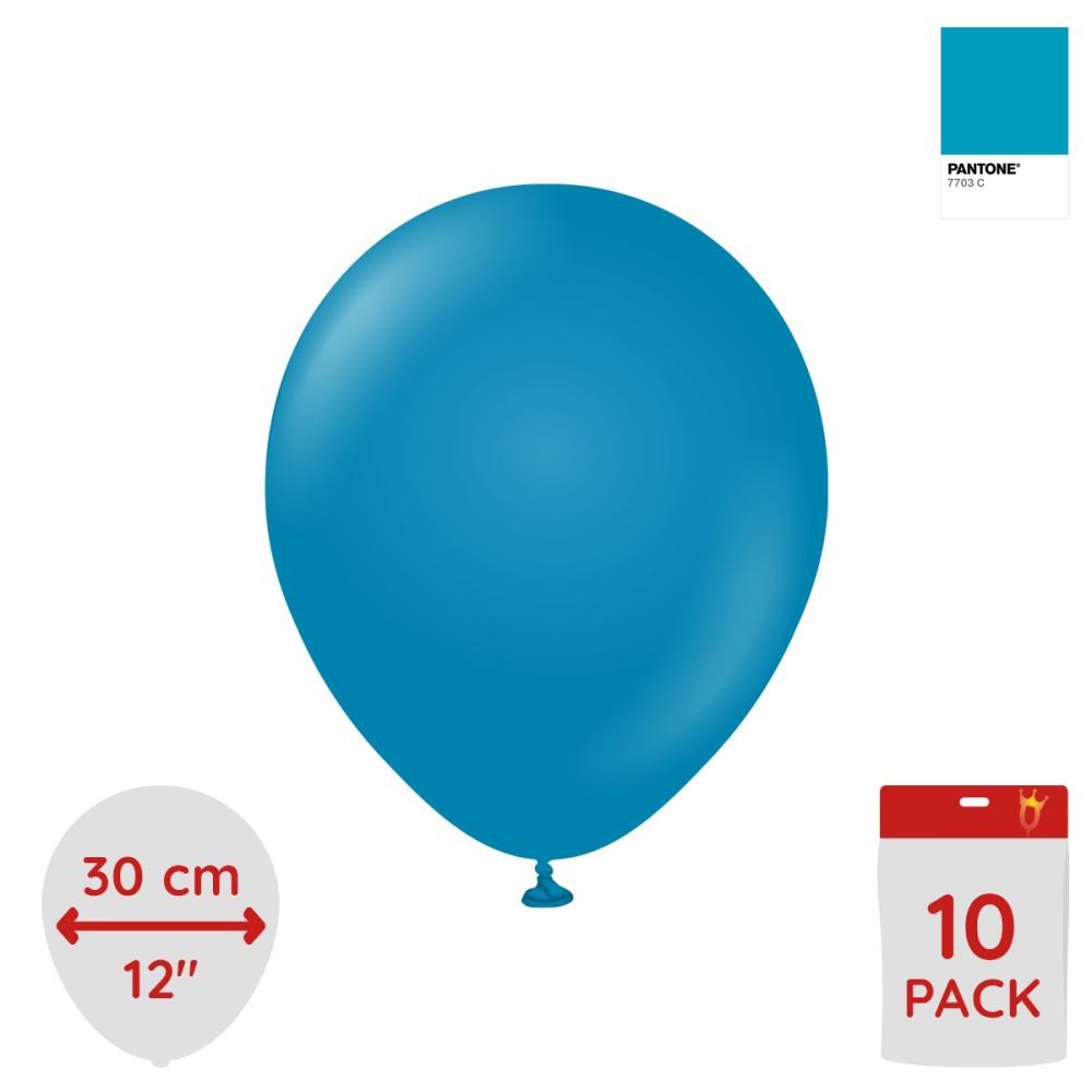 Latexballoons - Deep Blue 30 cm 10-pack
