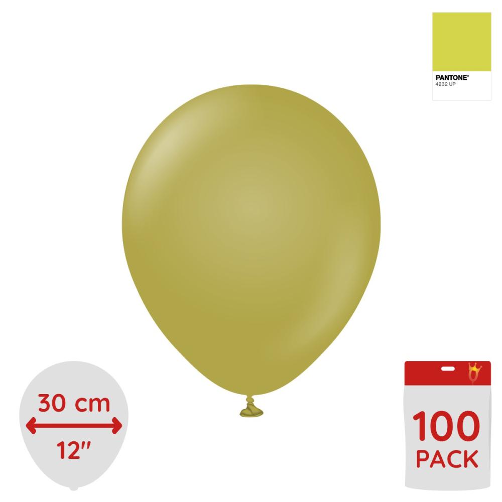 Latexballoons - Olive 30 cm 100-pack