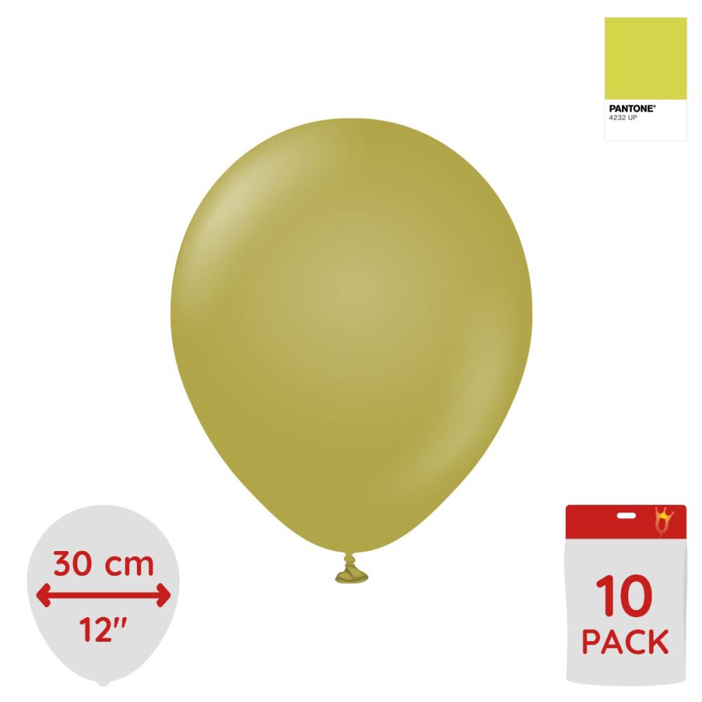 Latexballoons - Olive 30 cm 10-pack