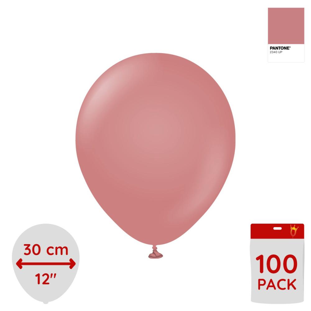 Latexballoons - Retro Rosewood 30 cm 100-pack