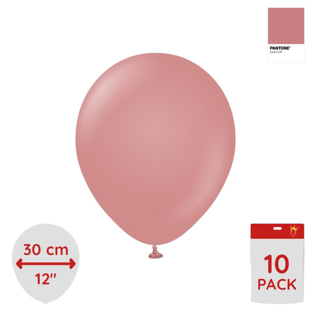 Latexballoons - Retro Rosewood 30 cm 10-pack