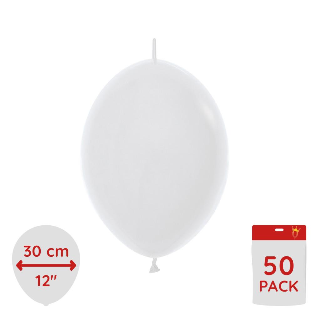 Link balloons - White 30 cm 50-pack