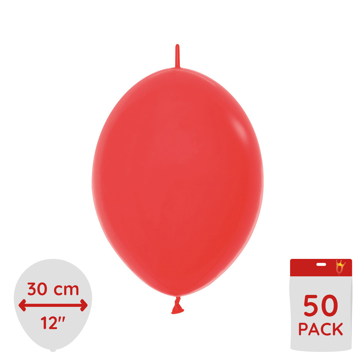 Link balloons - Red 30 cm 50-pack