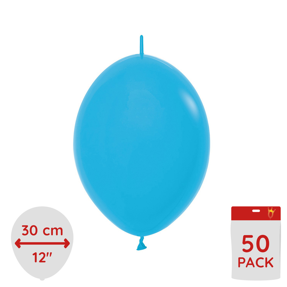 Link balloons - Blue 30 cm 50-pack