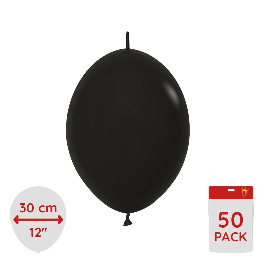 Link balloons - Black 33 cm 50-pack