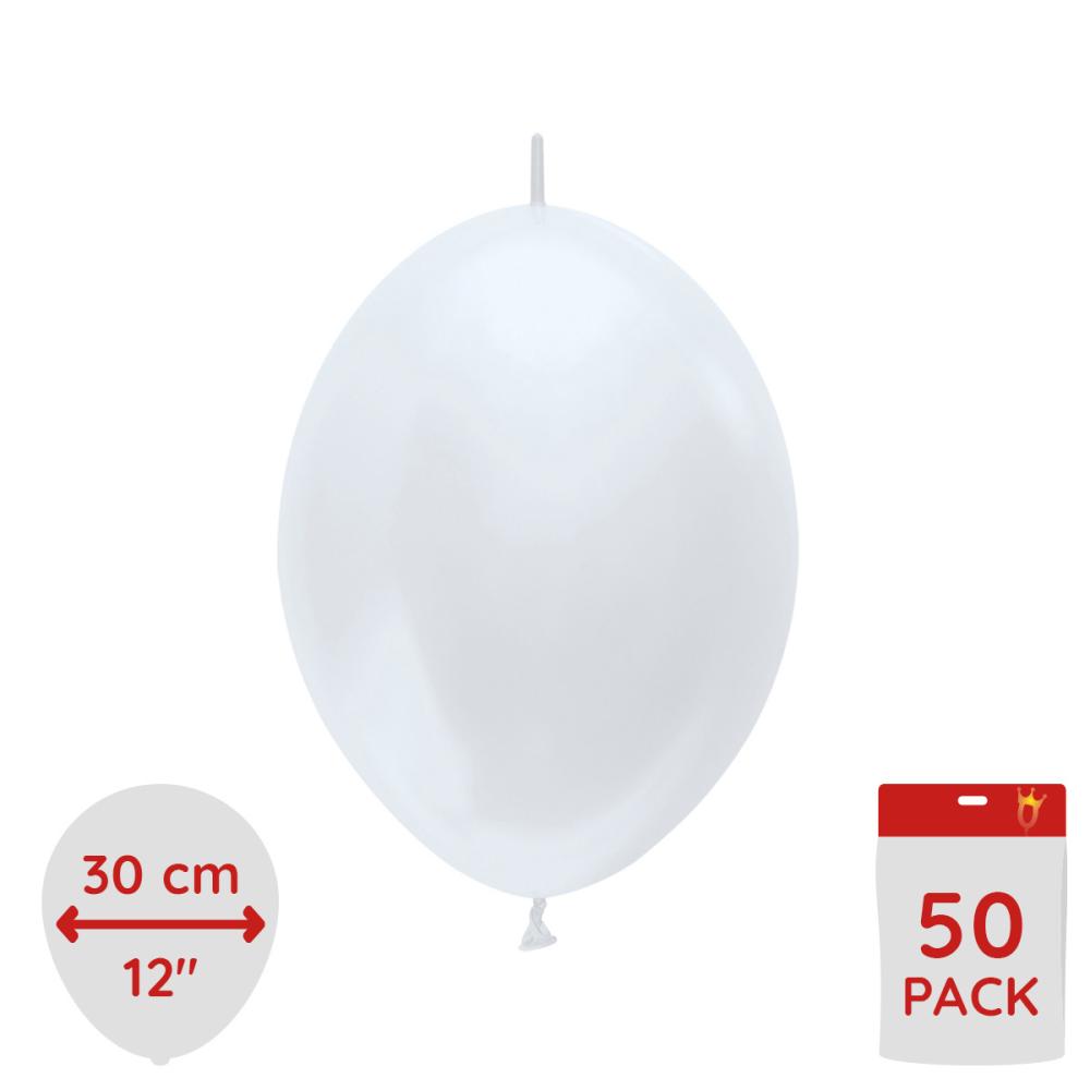 Link balloons - Pearl White 30 cm 50-pack