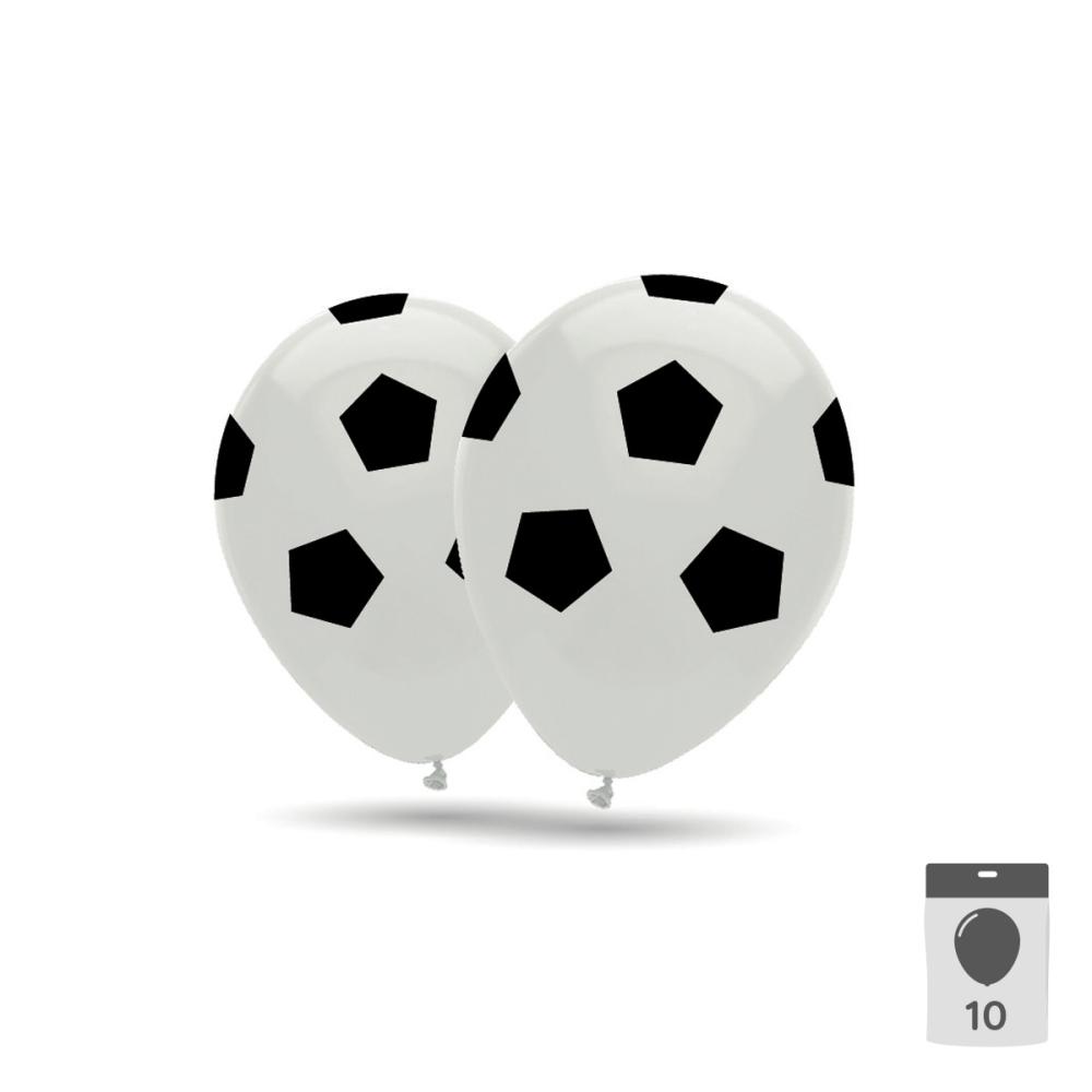 Latexballonger - Fotbollar 10-pack