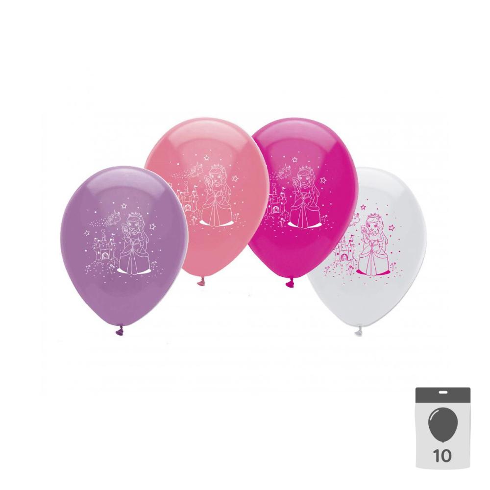 Latexballonger - Prinsessor 10-pack