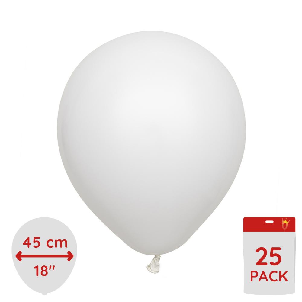 Latexballoons - White 45 cm 25-pack