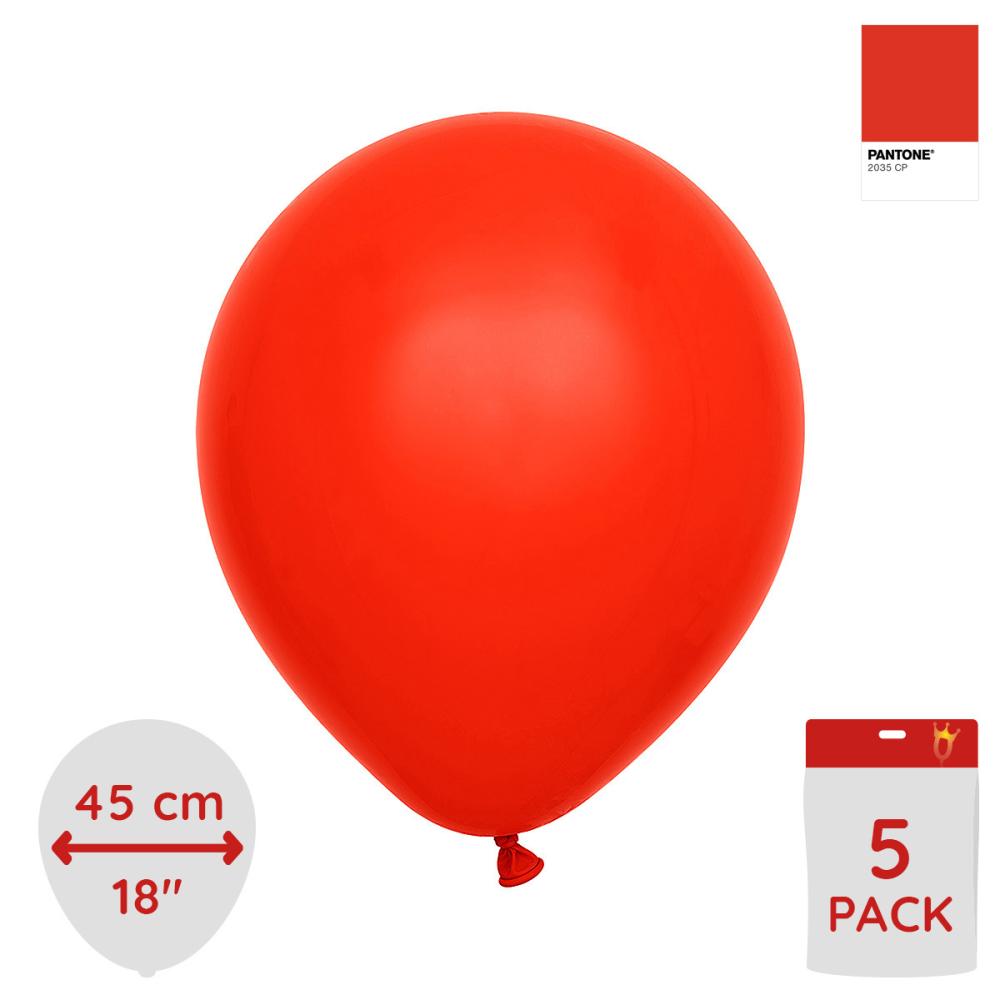 Latexballoons - Red 45 cm 5-pack