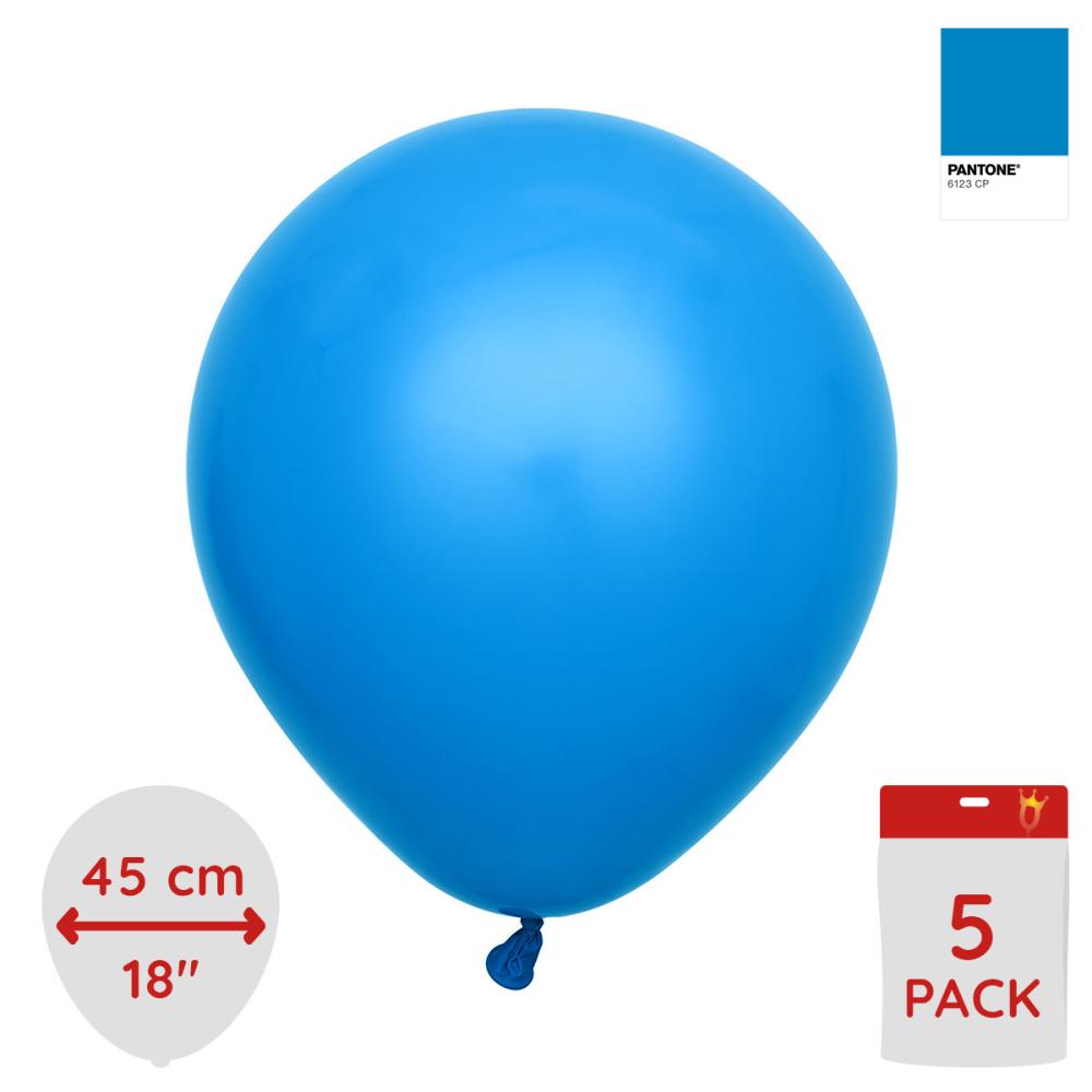 Latexballoons - Blue 45 cm 5-pack