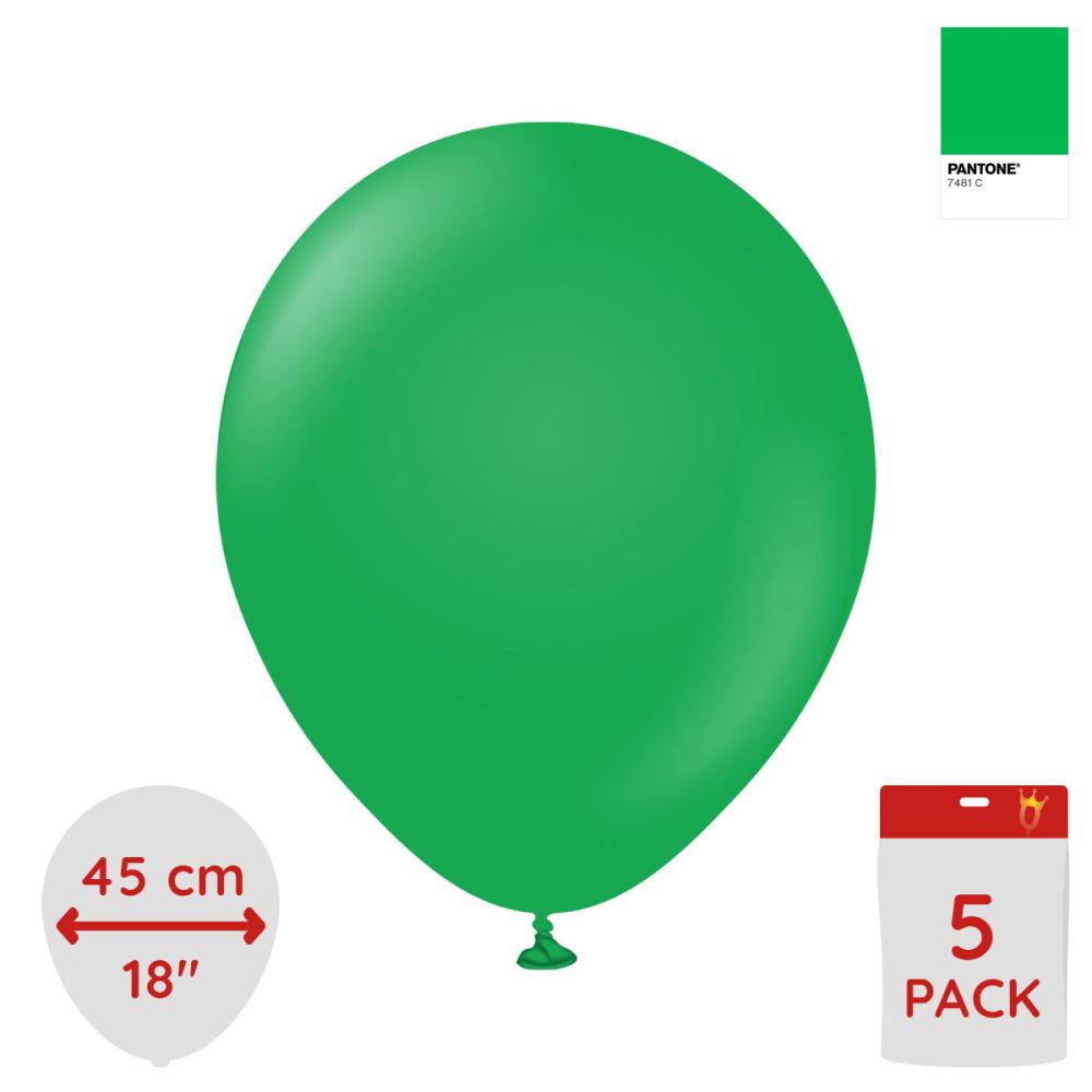 Latexballoons - Green 45 cm 5-pack
