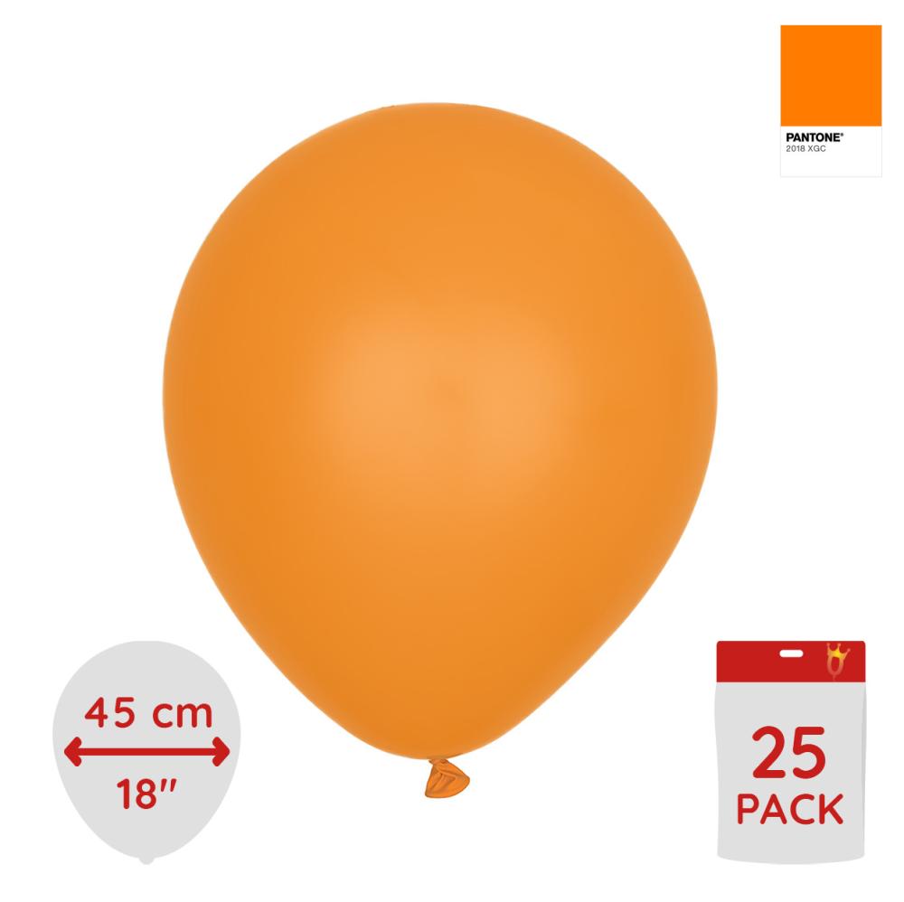Latexballoons - Orange 45 cm 25-pack