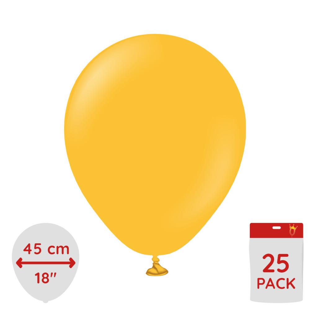 Latexballoons - Amber 45 cm 25-pack