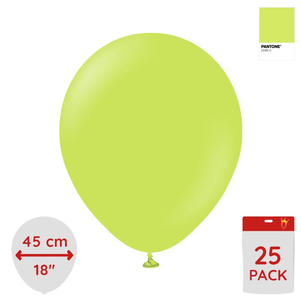 Latexballoons - Lime Green 45 cm 25-pack