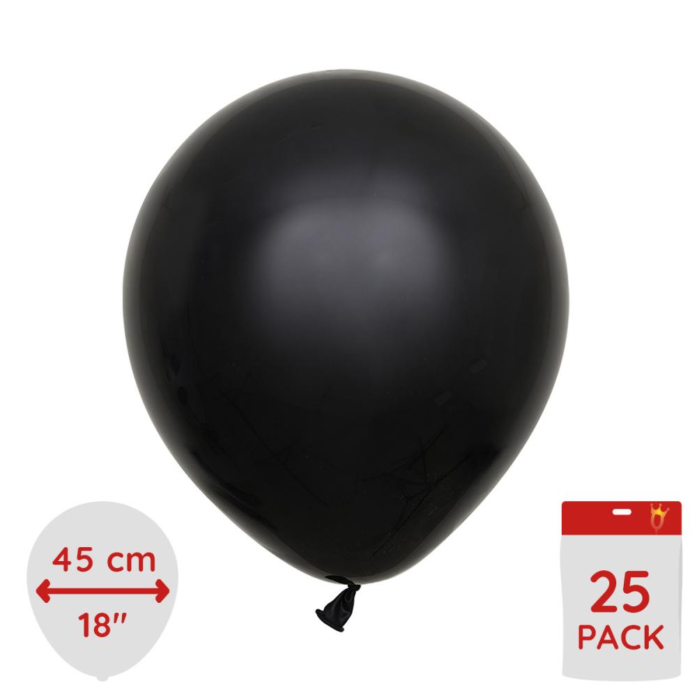 Latexballoons - Black 45 cm 25-pack