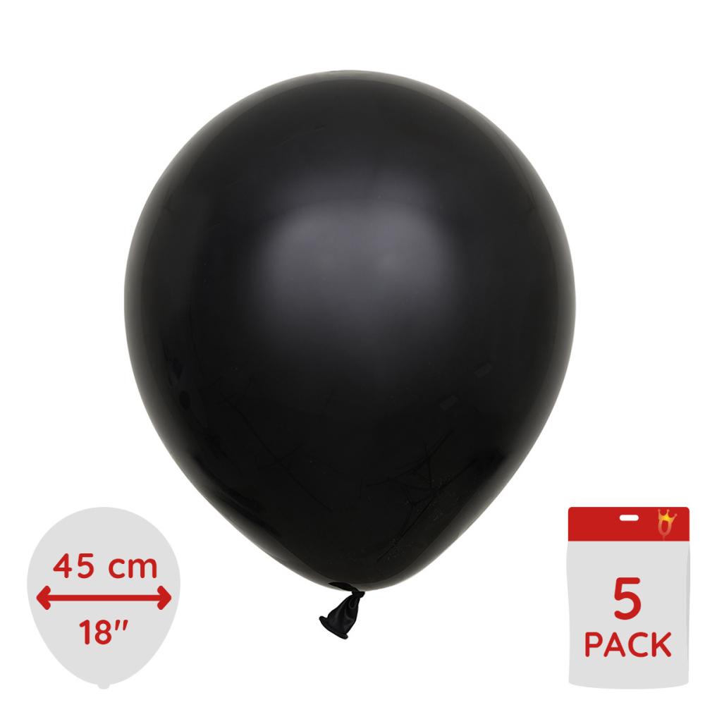 Latexballoons - Black 45 cm 5-pack