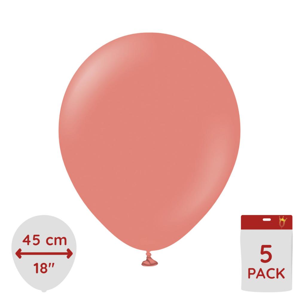 Latexballoons - Coral 45 cm 5-pack