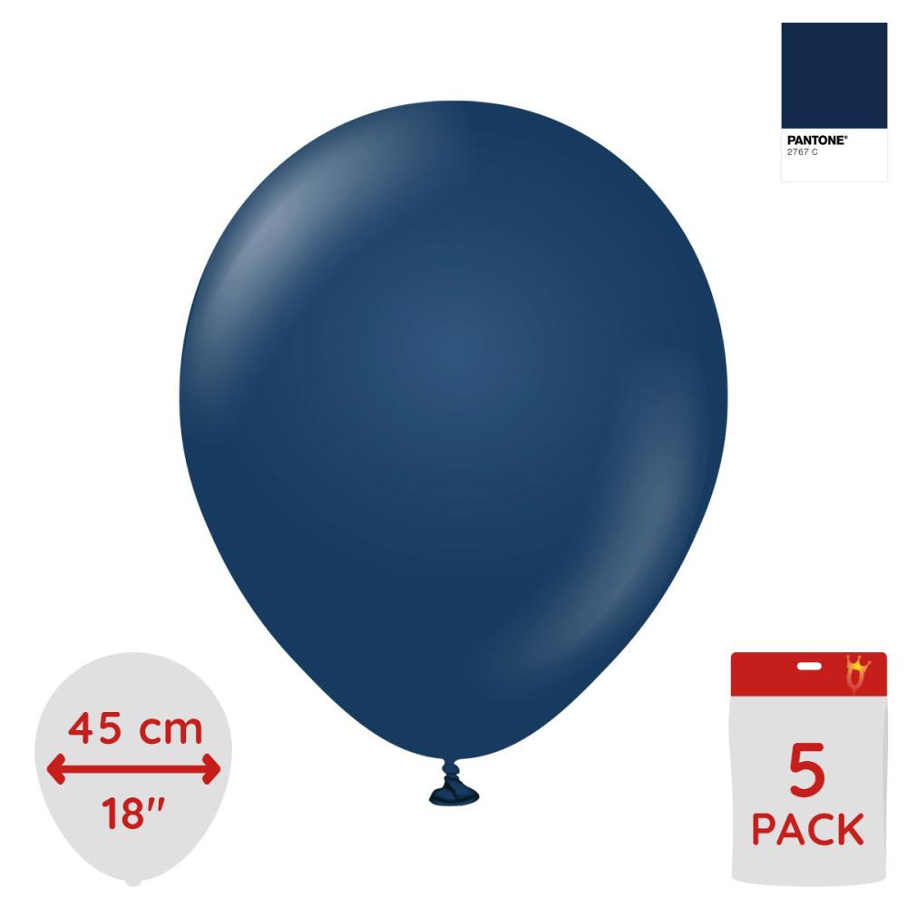 Latexballoons - Navy 45 cm 5-pack