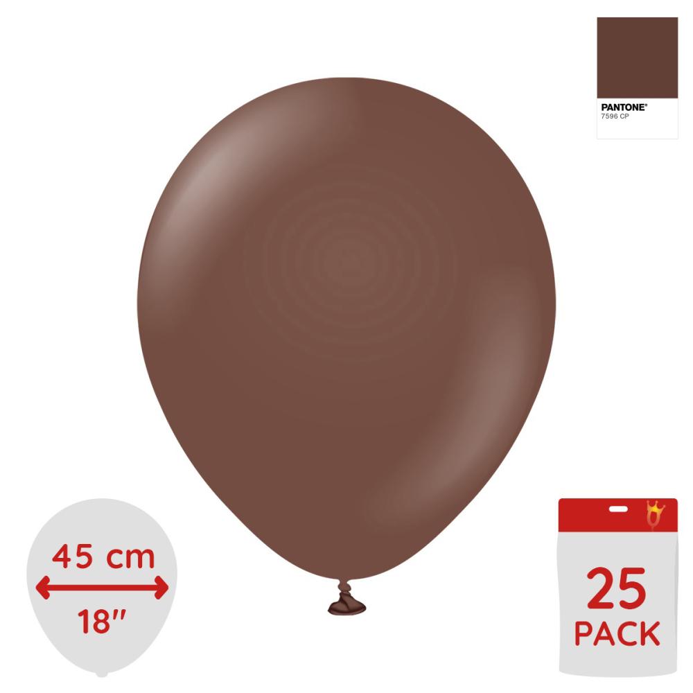 Latexballoons - Chocolate Brown 45 cm 25-pack