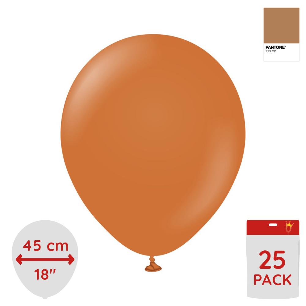 Latexballoons - Caramel Brown 45 cm 25-pack