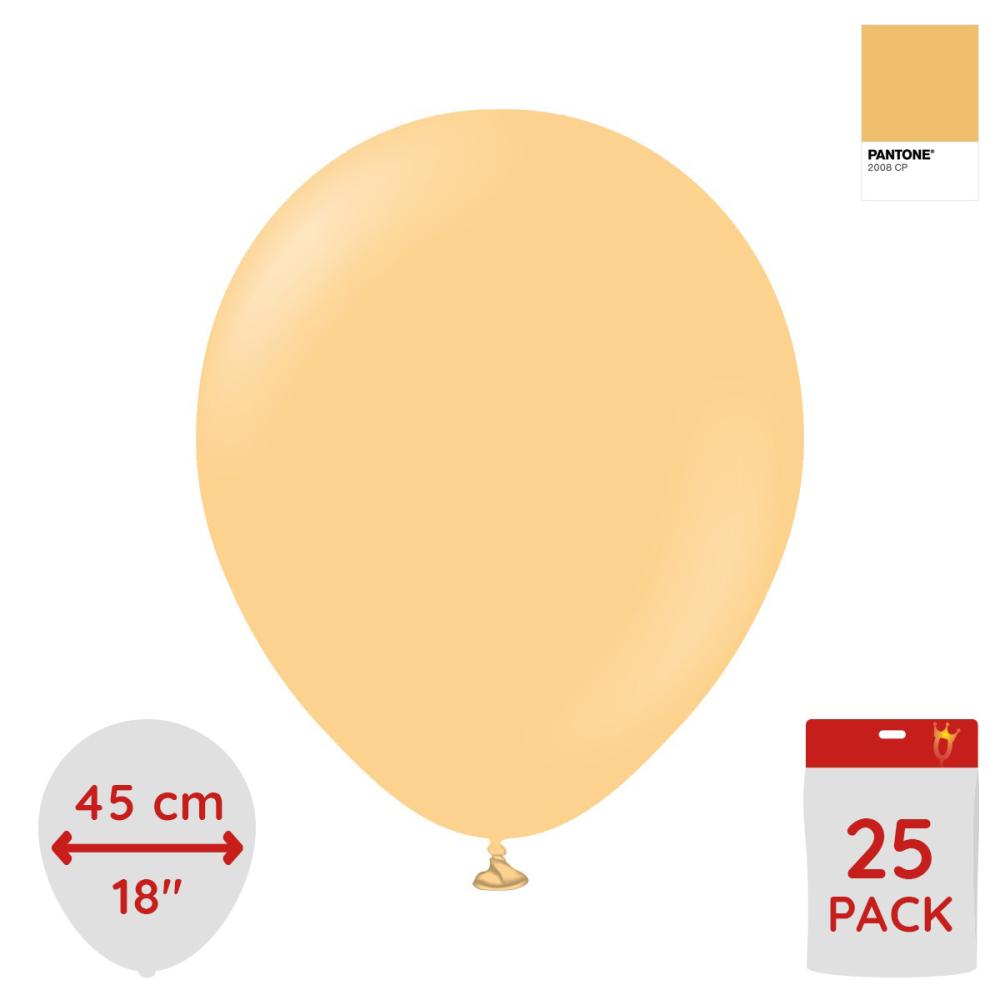 Latexballoons - Peach 45 cm 25-pack