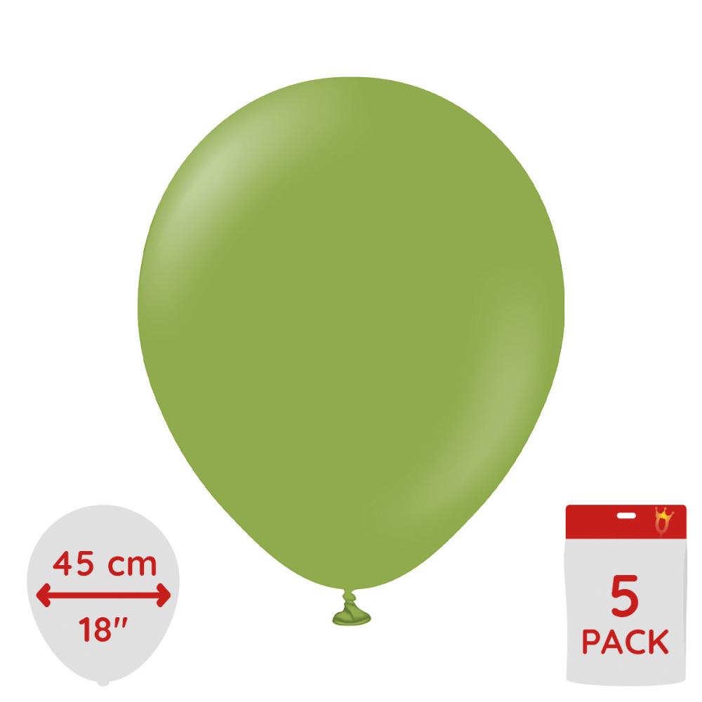 Latexballoons - Matcha 45 cm 5-pack
