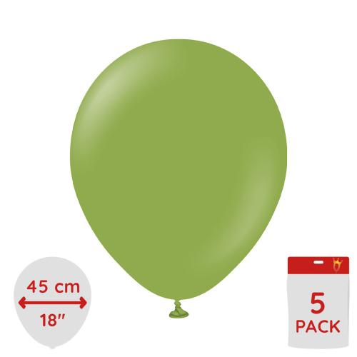 Latexballoons - Matcha 45 cm 5-pack