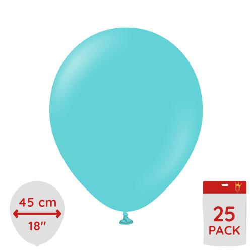 Latexballoons - Aqua 45 cm 25-pack