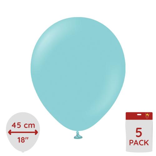 Latexballoons - Aqua 45cm 5-pack