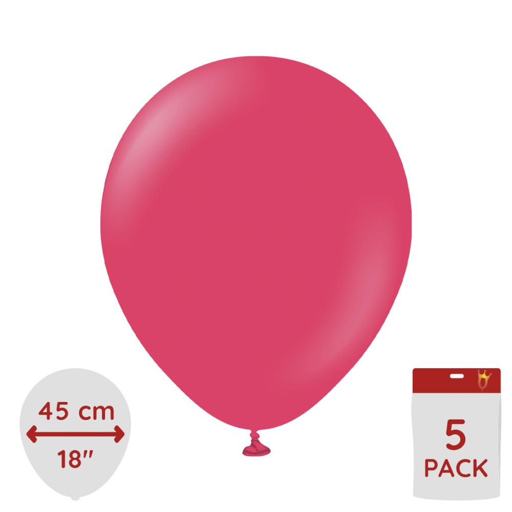 Latexballoons - Magenta Pink 45 cm 5-pack