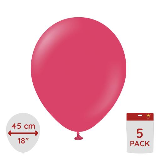 Latexballoons - Magenta Pink 45 cm 5-pack