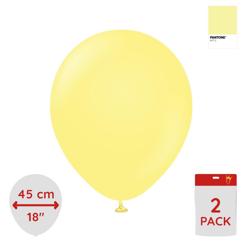 Latexballoons - Macaron Yellow 45 cm 5-pack