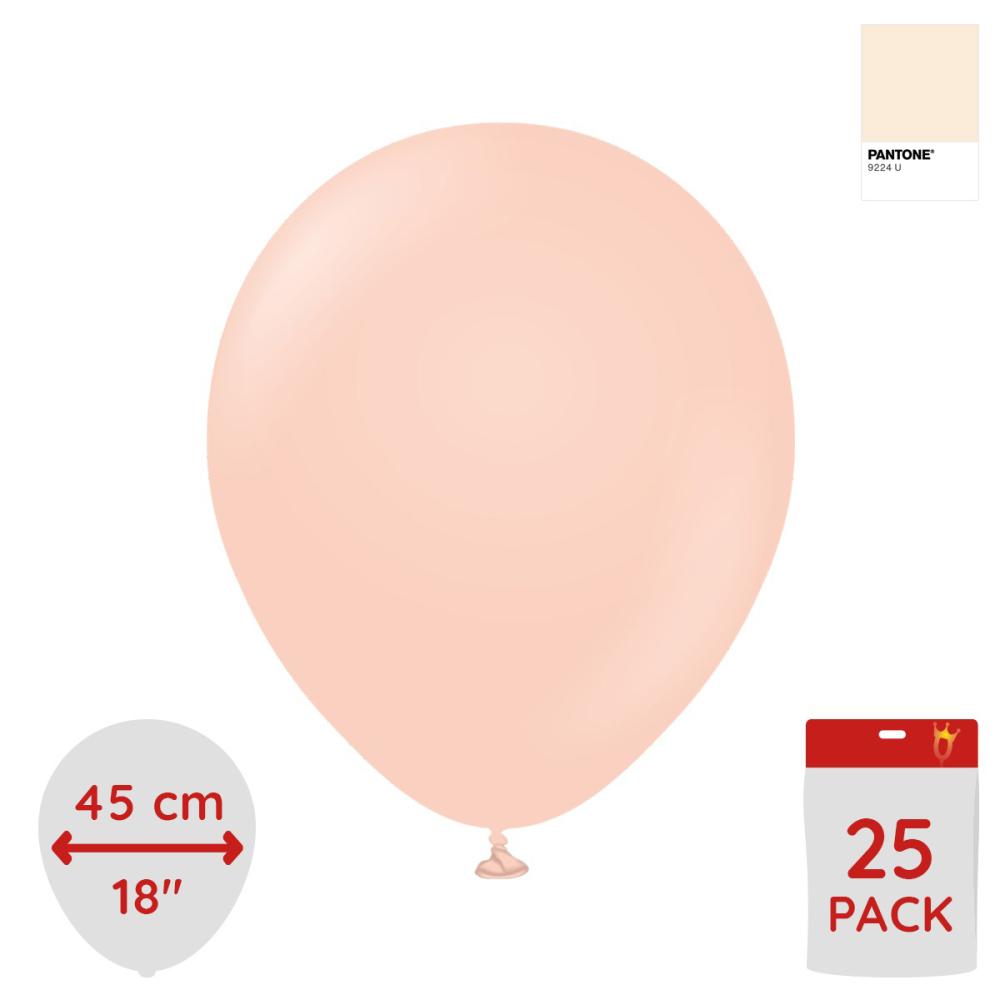 Latexballoons - Macaron Salmon 45 cm 25-pack