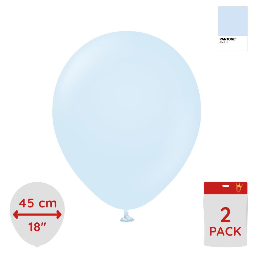 Latexballoons - Macaron Baby Blue 45 cm 5-pack