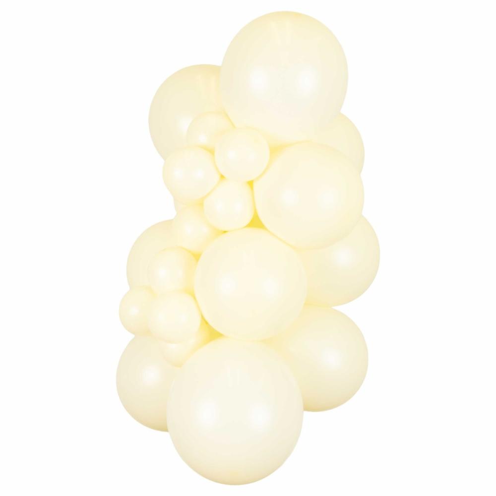 Latexballoons - Pale Yellow 45 cm 5-pack