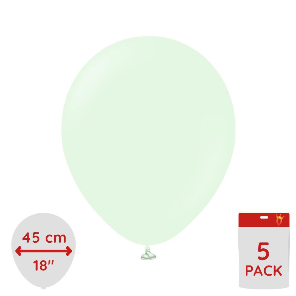 Latexballoons - Pale Green 45 cm 5-pack